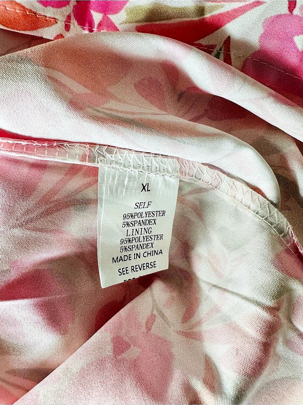Floral Maxi Dress in Pink & White Size XL - Picture 9 of 15